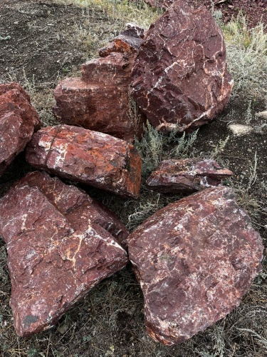 Ландшафтные глыбы красно-фиолетовые 200-1000 килограмм купить в Кировграде