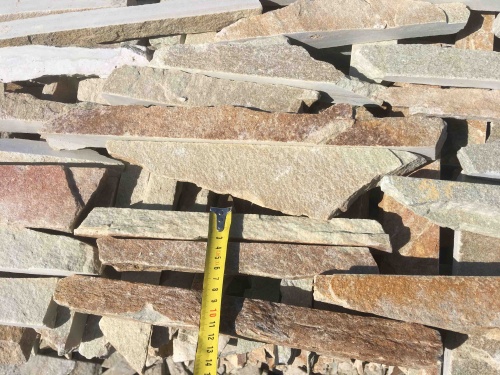 Горбушка златолит золотистый для облицовки купить в Кировграде