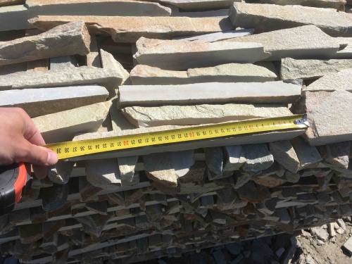 Горбушка златолит золотистый для облицовки купить в Кировграде