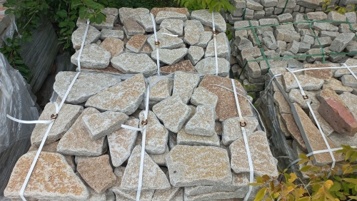 Гранитный плитняк галтованный для парковки купить в Кировграде