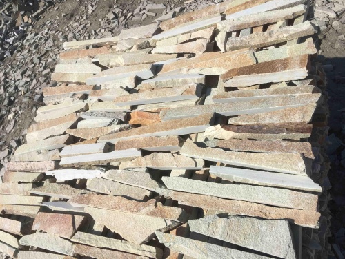 Горбушка златолит золотистый для облицовки купить в Кировграде