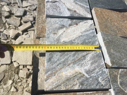 Плитка пилёная златолит Уральский для цоколя, отмостки купить в Кировграде